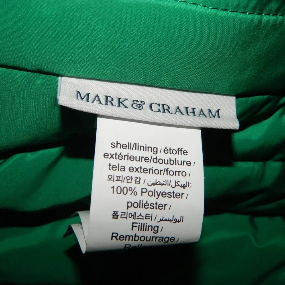 Mark & Graham Quilted Puffer Dog Jacket Size S 